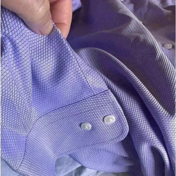 Nordstrom lavender dress shirt size 17 34/35 trim fit. EUC . - Picture 11 of 11